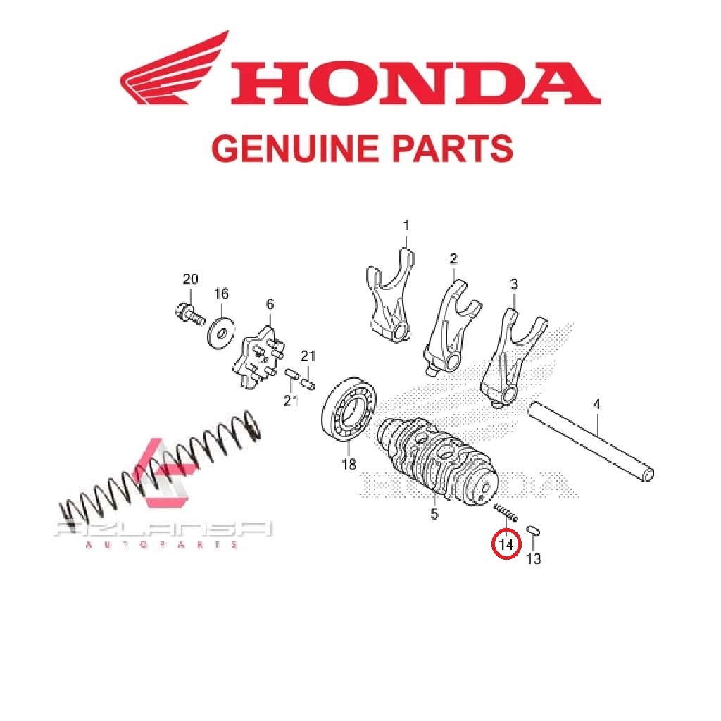 Spring Change Switch Contact ( 35752-KPH-900 ) RS150R V1 V2 V3, RS-X & CBR150R 💯 Honda Original