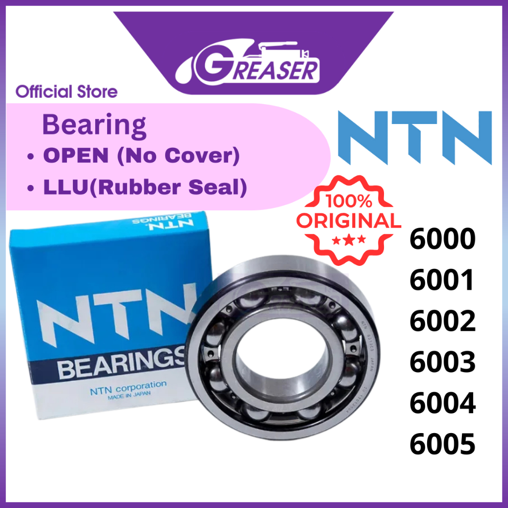 Ntn 6000, 6001, 6002, 6003, 6004, 6005 Open, LLU Deep Groove Ball Bearing Motor Bearing