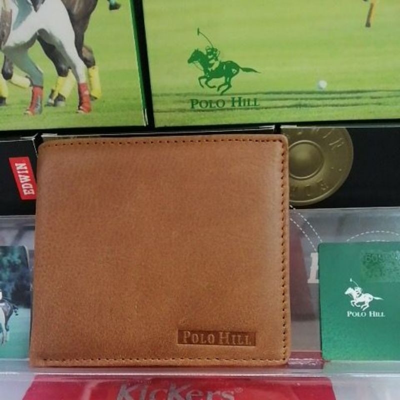 Polo Hill Leather Wallet 12Card Compartment 2 Pocket Money 1 Pocket Coin