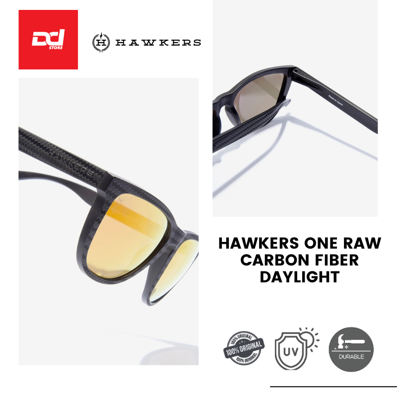 HAWKERS POLARIZED Daylight ONE CARBONO RAW แว่นกันแดดสําหรับผู้ชายและผู้หญิงและนําเข้าจาก SPAIN