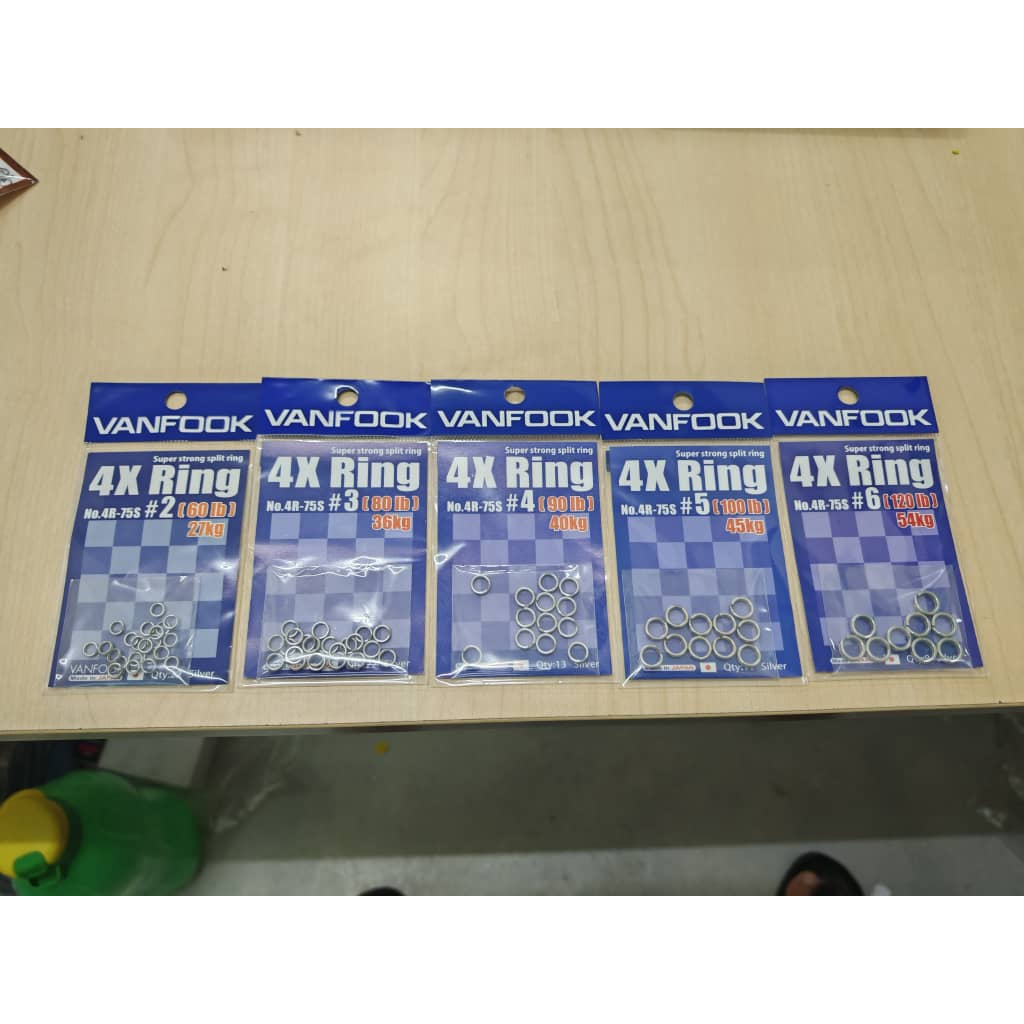 Vanfook Split ring Super Strong 4X Split Ring 4R-75S