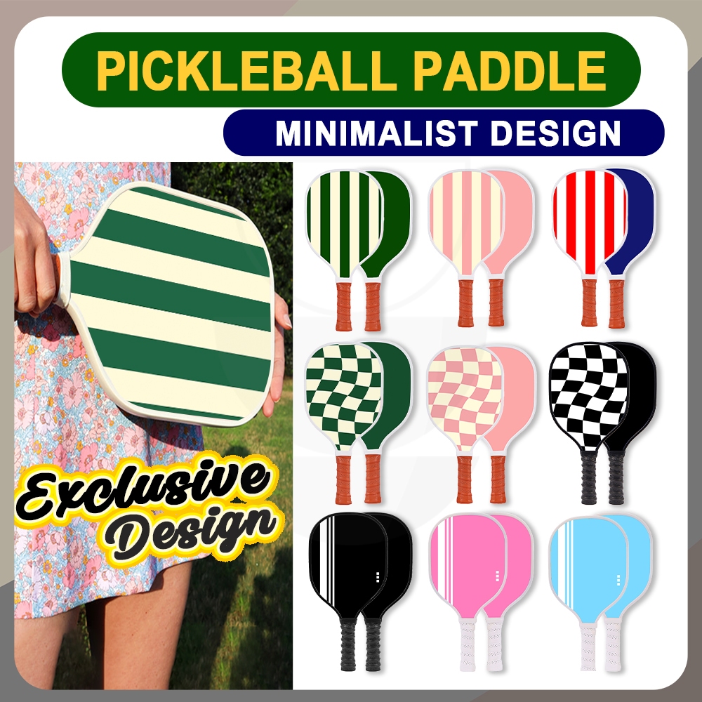 ATAS พิเศษ Pickleball Paddle ชุดไม้แร็กเก็ตชุด Pickle Ball เริ่มต้นไม้ Grip ค้างคาว Padel เทนนิส Racquet