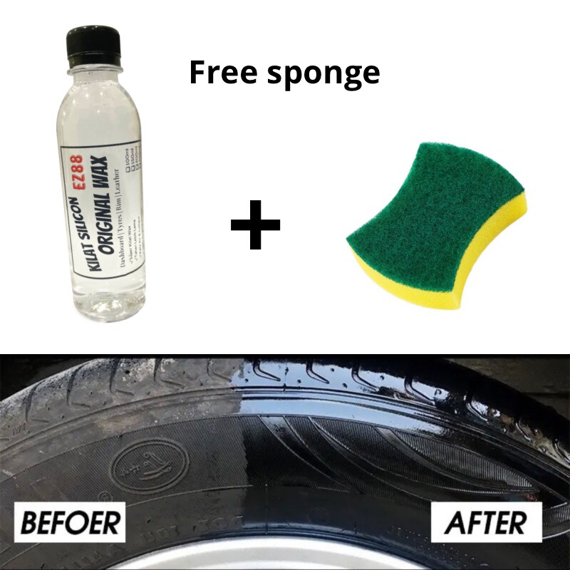 SILICONE WAX สําหรับ TYRE & RIM /Tyre POLISH / WAX SILICONE 250ML