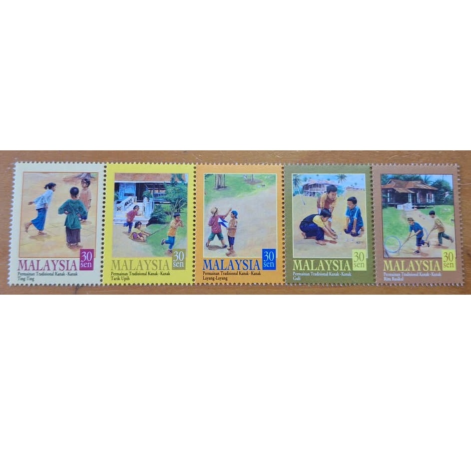 Mint Clean 5v 30sen กําหนดแสตมป์ 2000 Siri 2 เกมแบบดั้งเดิมสําหรับเด็ก