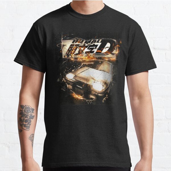 เสื้อยืด Initial D AE86 Classic Fire Classic