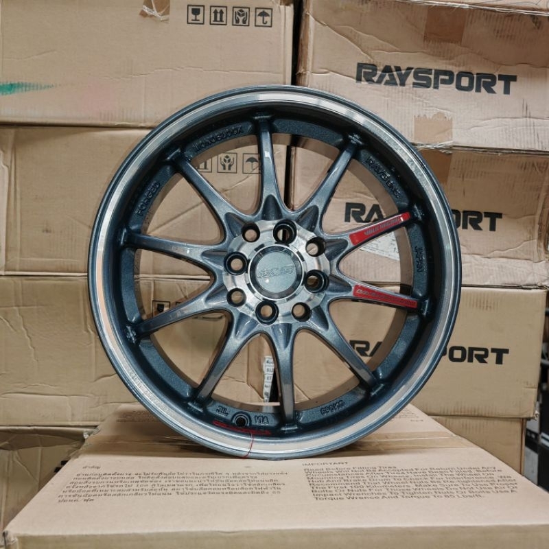 [4 ชิ้น] ขอบกีฬาใหม่ 16 นิ้ว CE28 16X7JJ ET40 8H100/114.3 แก้ว Gunmetal