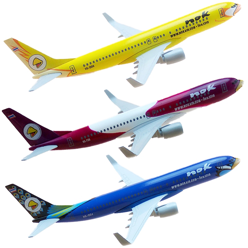 Air NOK Airlines Boeing B737 เรซิ่นขนาดเล็กผู้โดยสาร Cargo เครื่องบินเครื่องบินรุ่นคอลเลกชันของเล่น