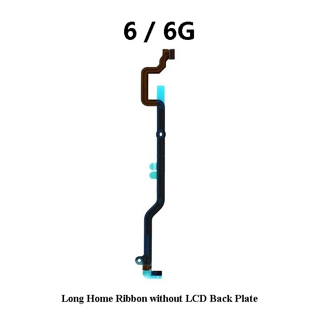 สําหรับโทรศัพท์ 6 / 6G ( A1549 A1586 A1589 A1522 A1524 ) ด้านหลังแผ่น LCD ยาวปุ่มบ้าน Flex Cable Rib