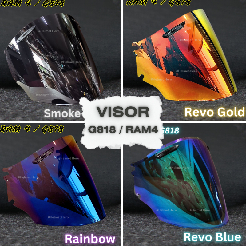 (VISOR) Gracshaw G818 Visor / TSR Ram3 Ram4 / M-HR Ram4 / Gracshaw G818 / OZEKi Ram 4 Visor (เซียงมา