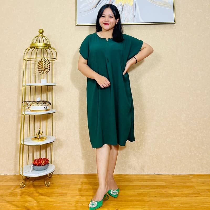 Baju tidur เดรสใหม่ crinkle airflow bjt34