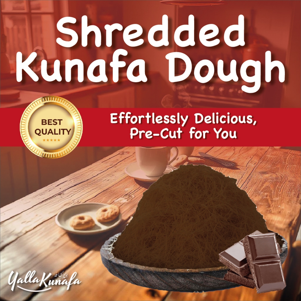500g / 1 Kg Chocolate Shredded Kunafa Dough Delicious Taste by Yalla Kunafa