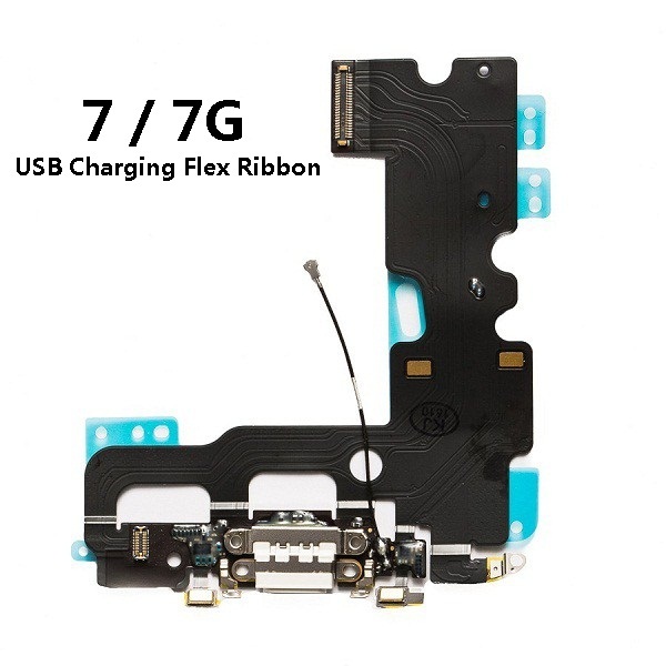 ข้อมูล USB ชาร์จพอร์ต + ไมโครโฟนไมโครโฟน Flex สายริบบิ้นซ่อมสําหรับโทรศัพท์ 7 7G ( A1660 A1778 A1779