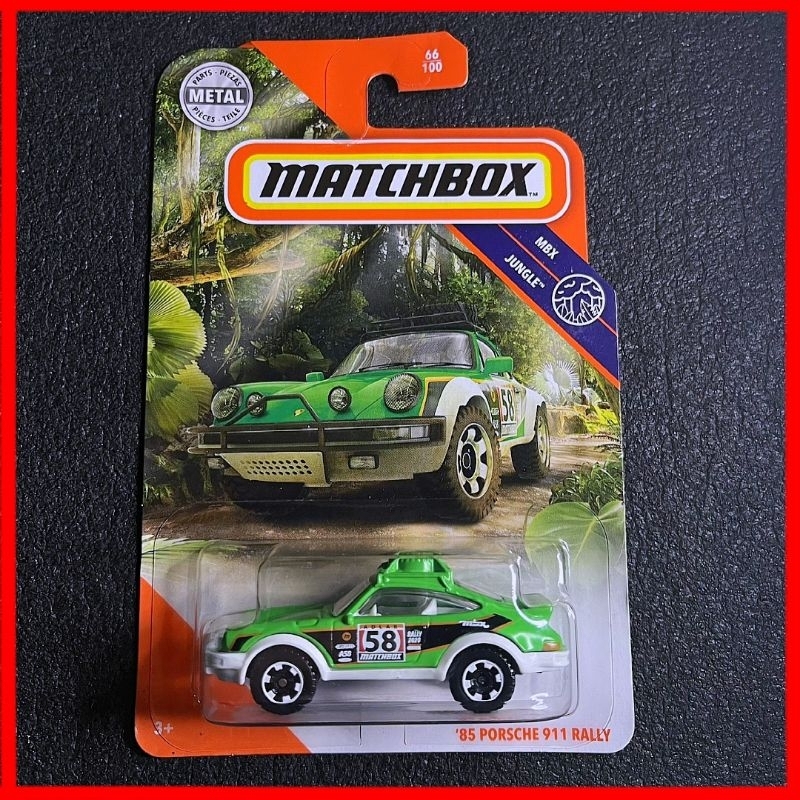 Matchbox Porsche 911 Rally Green Model 2020 Matchbox 85 Porsche 911 Rally car Poce Kereta Alloy car 