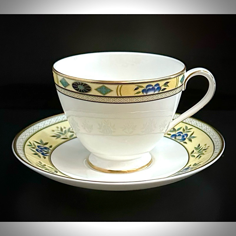 Minton Made in England Ashworth Fine Bone Cup & Saucer