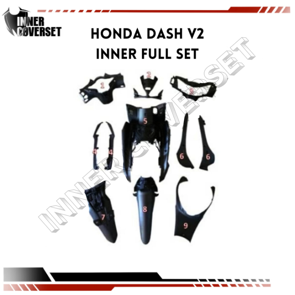 ฝาครอบชุดภายใน (HLD) HONDA DASH 110 DASH 110 V2 DASH 110V3 DASH 110 V4