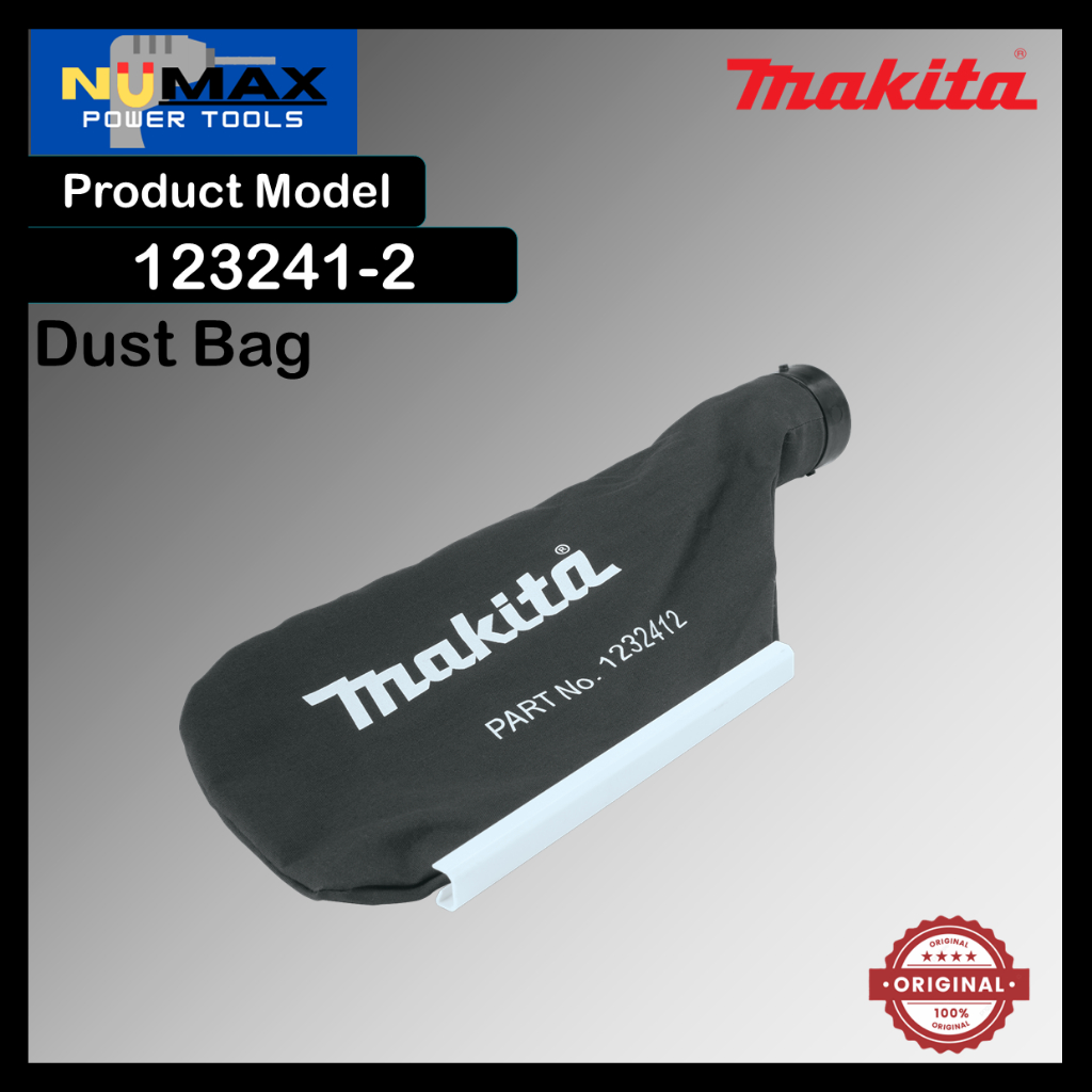 MAKITA ถุงเก็บฝุ่นอุปกรณ์เสริม ดู 123241-2 ( UB1102/ UB1103 / DUB185Z / DUB186Z )