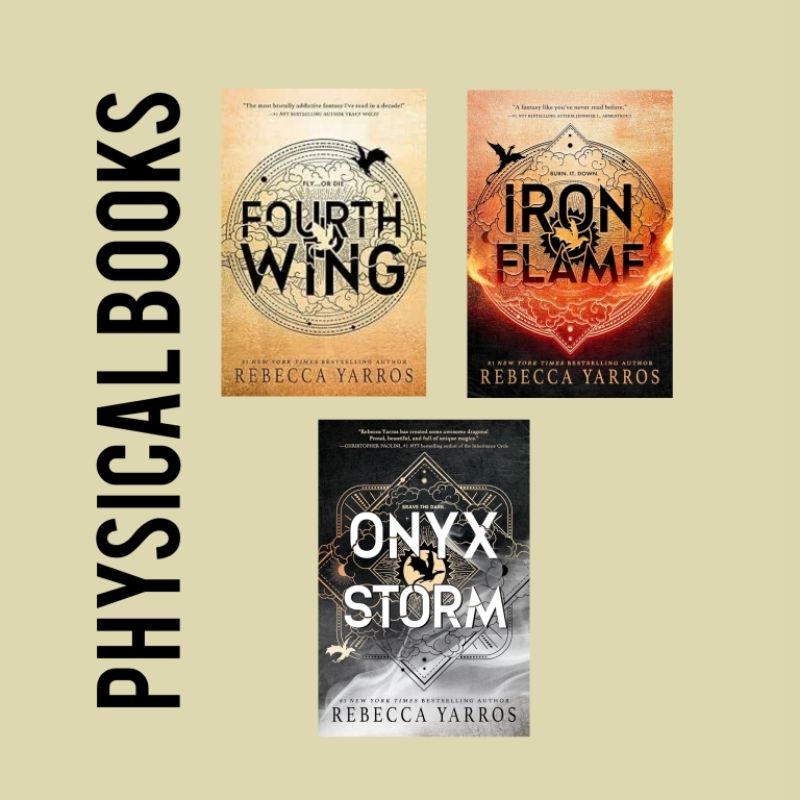 [ปกอ่อน] Rebecca Yarros Fourth Wing Iron Flame Onyx Storm (The Empyrean 3 เล่ม)