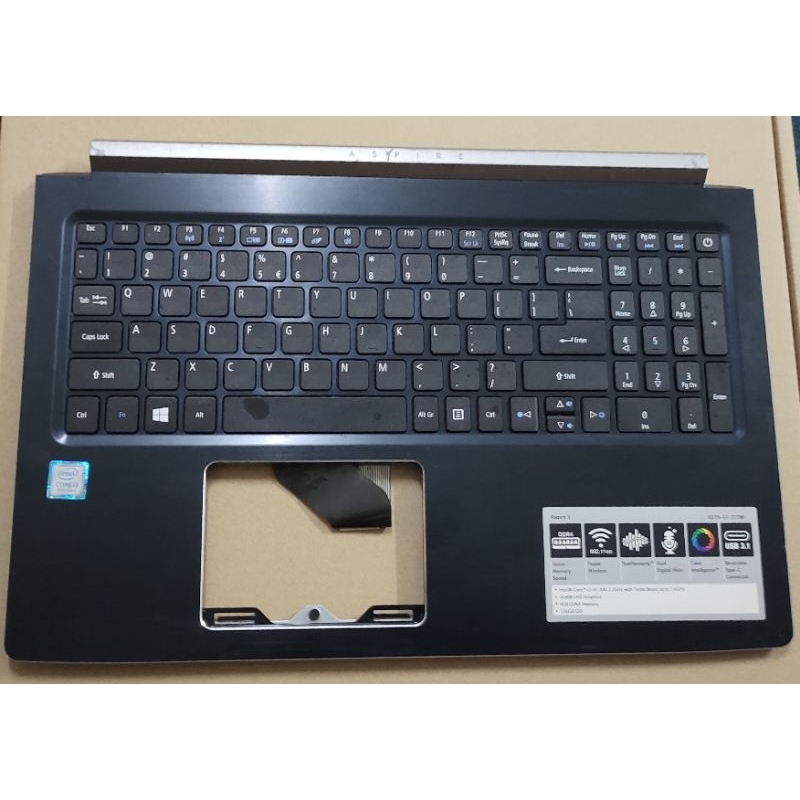 Acer aspire 5 A515-51 G palm Rest cover top Case bezal ด้านหน้า