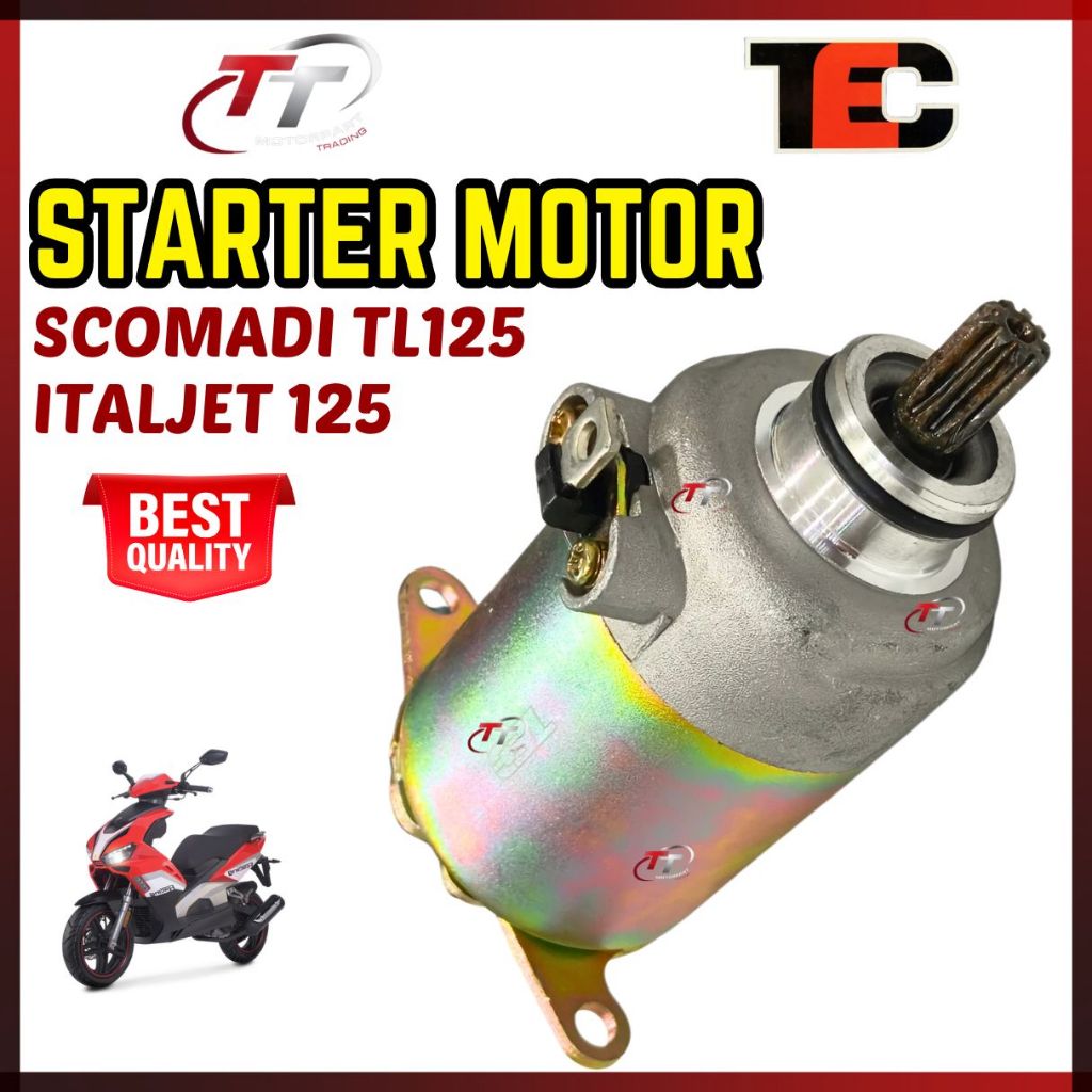 SCOMADI TL 125 ITALJET TL125 มอเตอร์สตาร์ท Assy Stator Startor เริ่มต้น Moto Stater เครื่องยนต์ไฟฟ้า