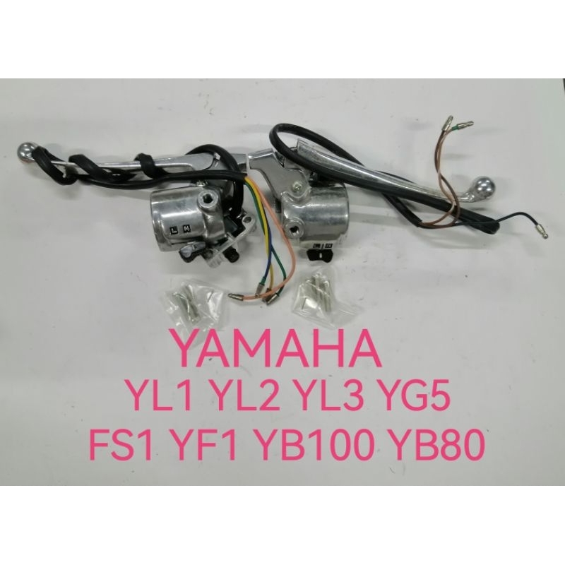 YAMAHA YL1 YL2 YL3 YG5 FS1 YF1 YB100 YB80 NOS YAMAHA HANDLE SWITCH SET R/H & L/H