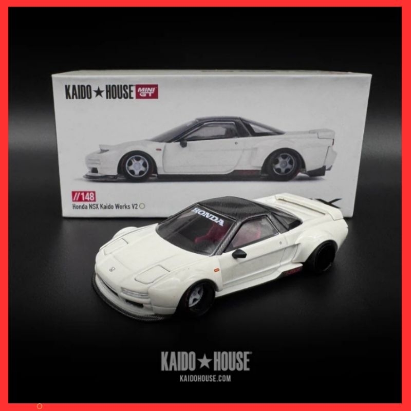 Kaido House NSX สีขาว Honda NSX Kaido Works V2 สีขาว 2025 Kaidohouse Mini GT Honda NSX Putih Diecast