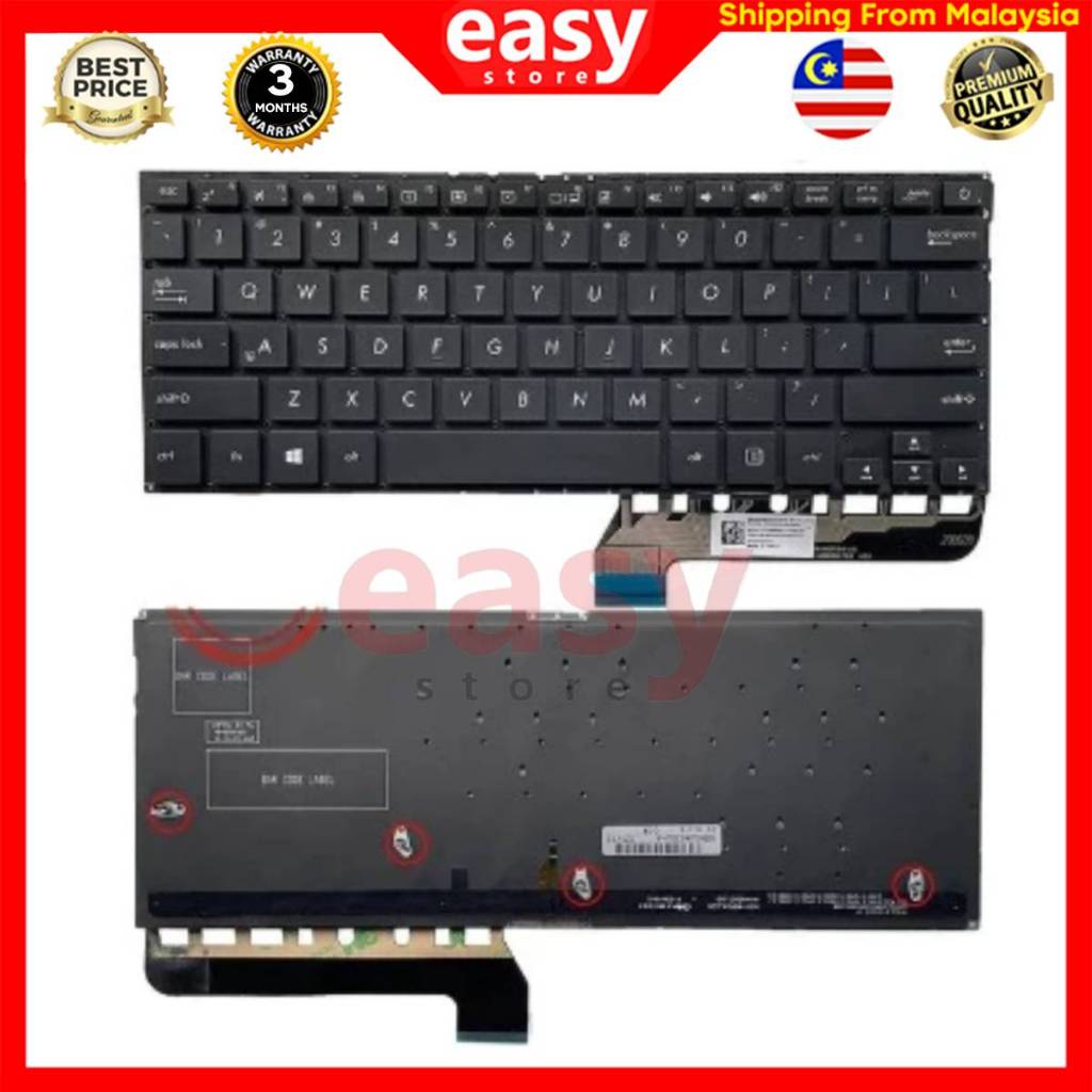 ASUS ZENBOOK UX430 UX430U UX430UA UX430UN UX430UQ UX430UAR แป้นพิมพ์แล็ปท็อป
