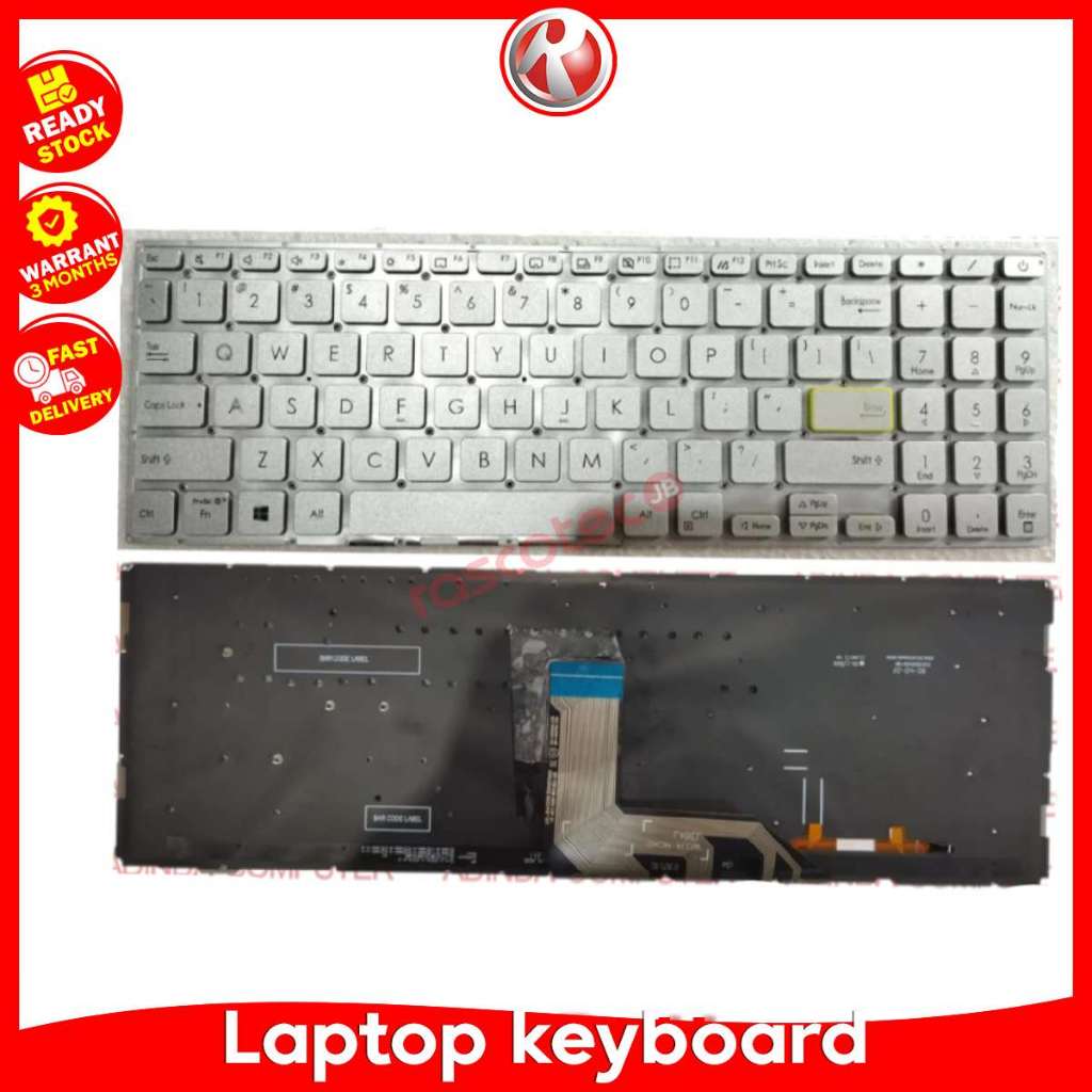 Asus K513 A513E S15 S533 X513 D513 S513 M513 F513E R521 V50E M5600IA V50EA A513U A513 A513E คีย์บอร์