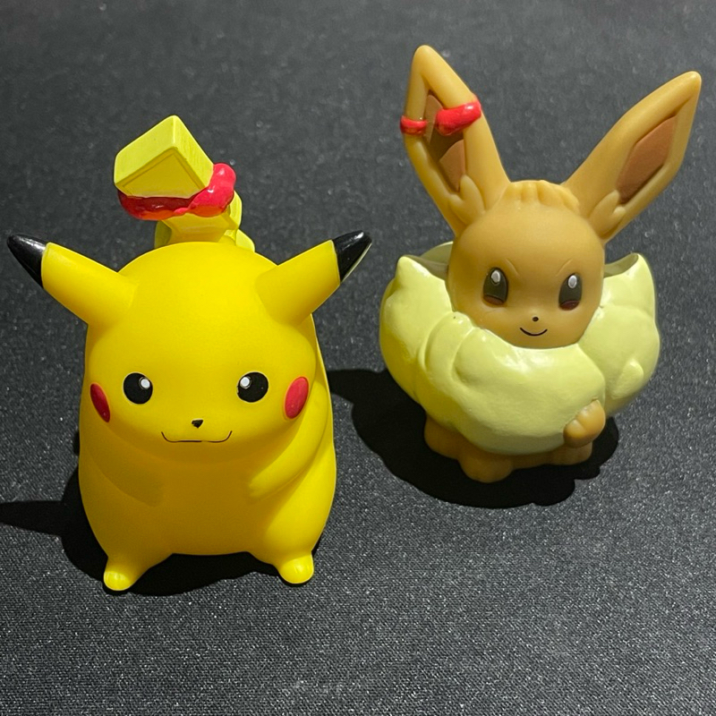 Bandai Pokemon Finger Doll ตุ๊กตานิ้วมือ - Gigantamax Pikachu, Gigantamax Eevee