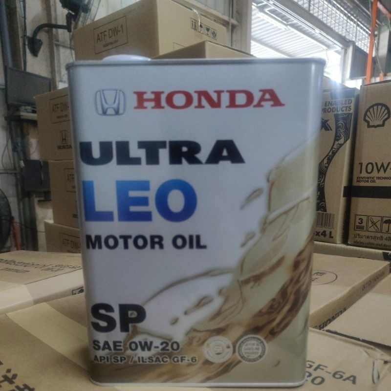 น้ํามันเครื่อง Honda Ultra LEO SN 0W-20/ 0W20 4L
