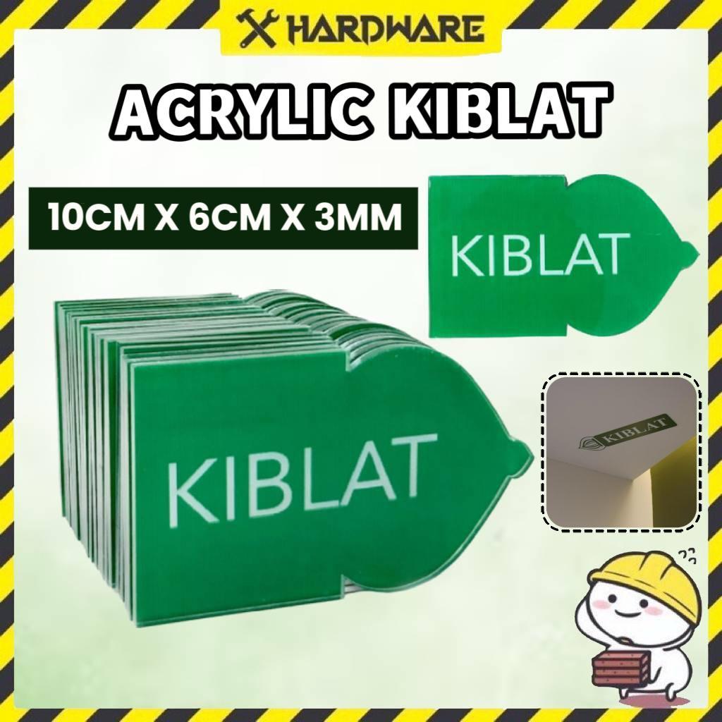 10 ซม. X 6 ซม. X 3 มม. ป้าย KIBLAT/KIBLAT ARROW/PENUNJUK ARAH KIBLAT SOLAT/KILAT SIGNBOARD