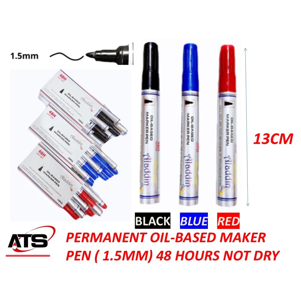 PERMANENT OIL-BASED MAKER PEN ( 1.5MM) 48 ชั่วโมงไม่แห้ง
