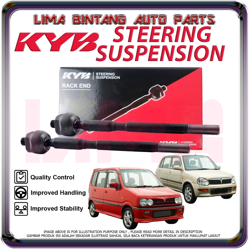 Perodua Kelisa , Kenari Rack End พวงมาลัยหัวบอล Heavy Duty KAYABA KYB