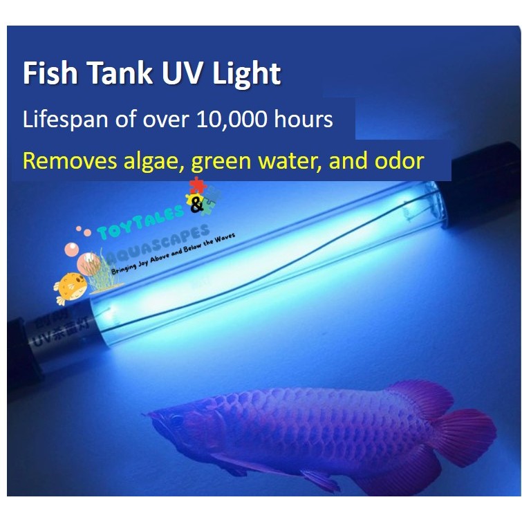 CREATO ตู้ปลา UV Light Aquarium UV Light 5W/7W/9W/11W, 10000+ Hour Lifespan