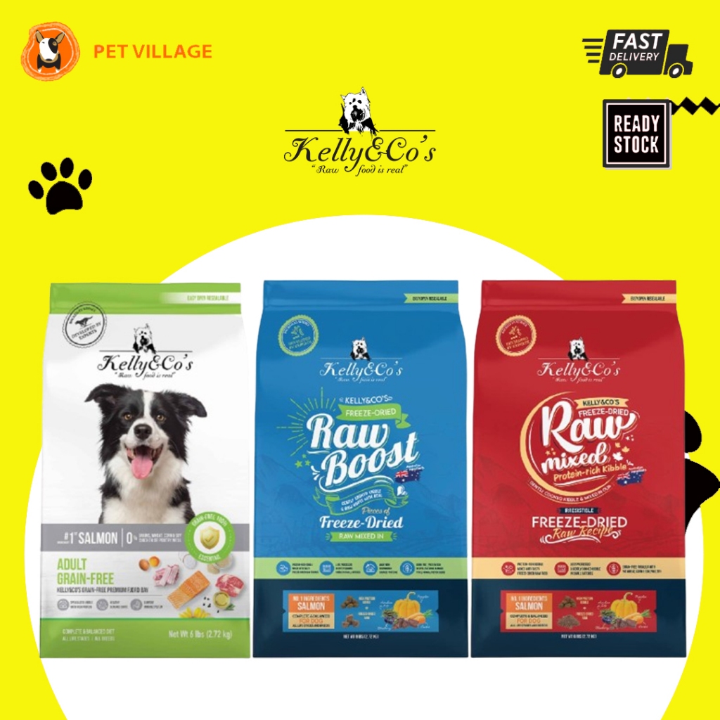 KELLY & COS Raw Grain Free Freeze Dry/Fjord Bay อาหารสุนัขสําหรับสุนัข 2.72KG