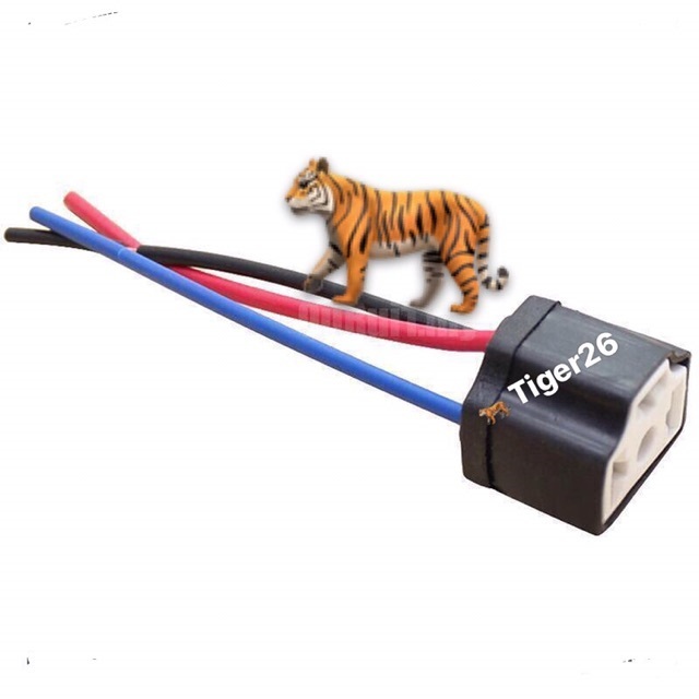 3 PIN SC H4 9003 เซรามิคซ็อกเก็ตปลั๊กสายไฟสายไฟสายไฟ CONNECTOR HARNESS สําหรับรถหลอดหัวโคมหมอก LED ห