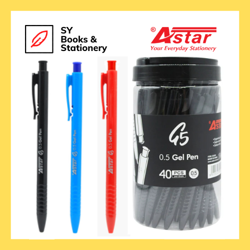 ปากกาเจล ASTAR 0.5 0.7 G Series - 40 ชิ้น/กล่อง