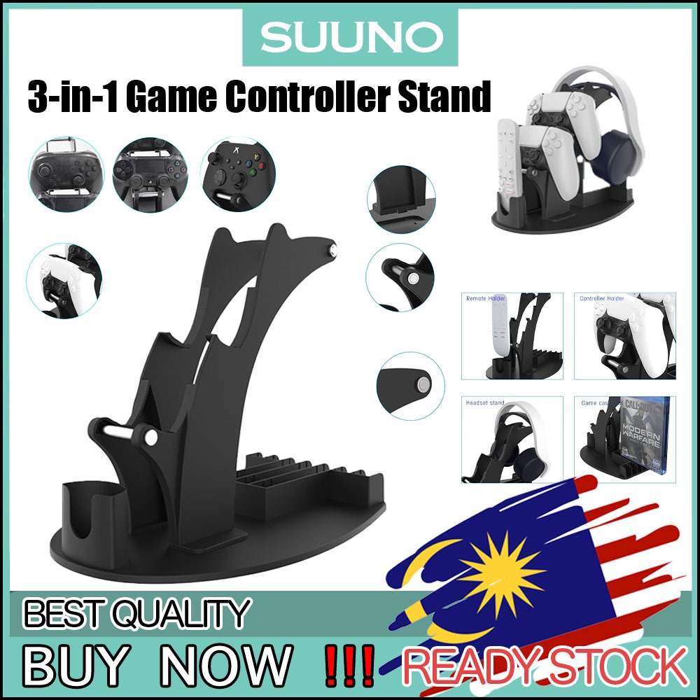 Universal เกมคอนโทรลเลอร์สําหรับ PS5/PS4/Xbox/NSPRO 3 In1 Handle Bracket Remote Holder Storage