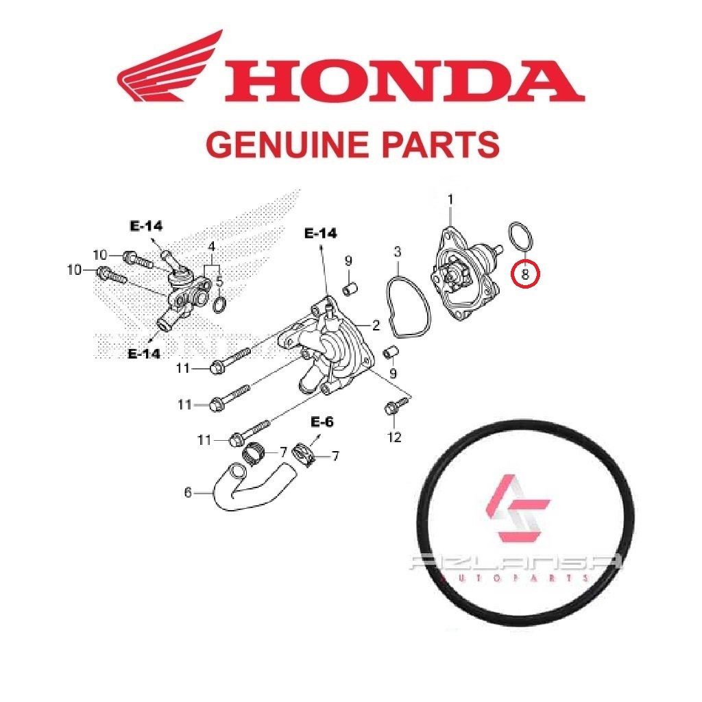 โอริง 34x2 ( 91302-KWN-900 ) ADV 150, PCX, Vario 125 & Vario 150 💯 ฮอนด้า