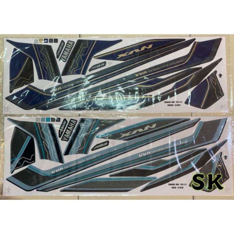 YAMAHA NVX 155 NVX155 NEW DESIGN 2025 (6) STRIPE BODY STICKER STIKER !!!