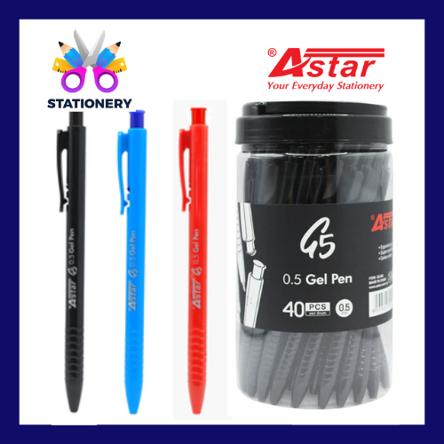 ปากกาเจล ASTAR 0.5 0.7 G Series - 40 ชิ้น/กล่อง