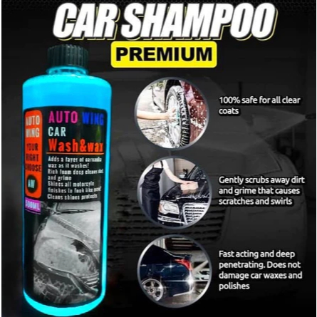 แชมพูล้างรถ 2in1 Bubble Snow Wash ทําความสะอาดรถยนต์เข้มข้น Sabun Cuci Kereta