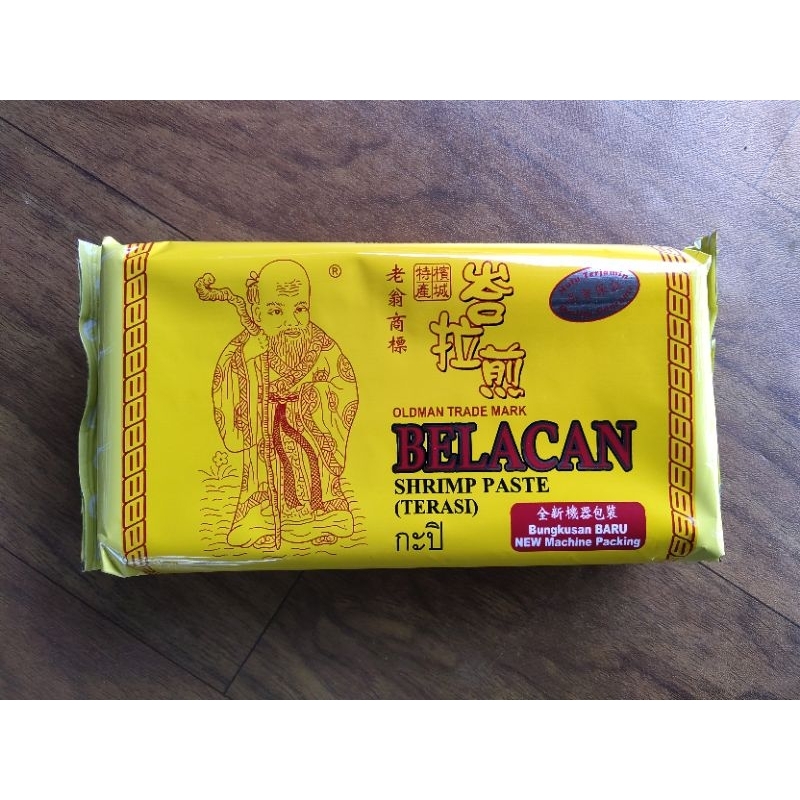 老商品尺寸标Oldman Trade Mark เบลาแคน กะปิ 500g