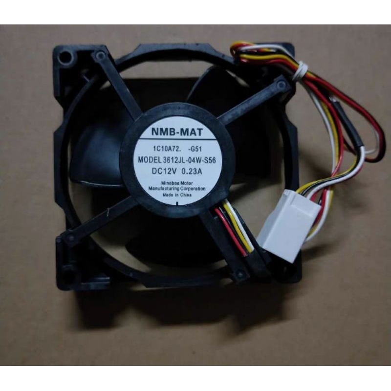 Mitsubishi NMB 3612JL-04W-S56 12V 0.23A มอเตอร์พัดลมตู้เย็น Mitsubishi