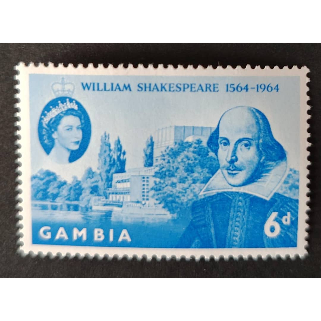 GAMBIA, 1964 William Shakespeare 1564-1964, MINT, COMPLETE SET