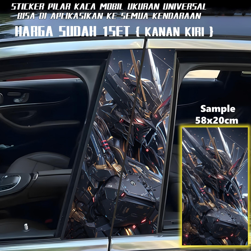 รถ B คอลัมน์สติกเกอร์ตกแต่งส่วนบุคคล Creative B คอลัมน์สติกเกอร์ป้องกัน Clown Jinks ตกแต่ง 52