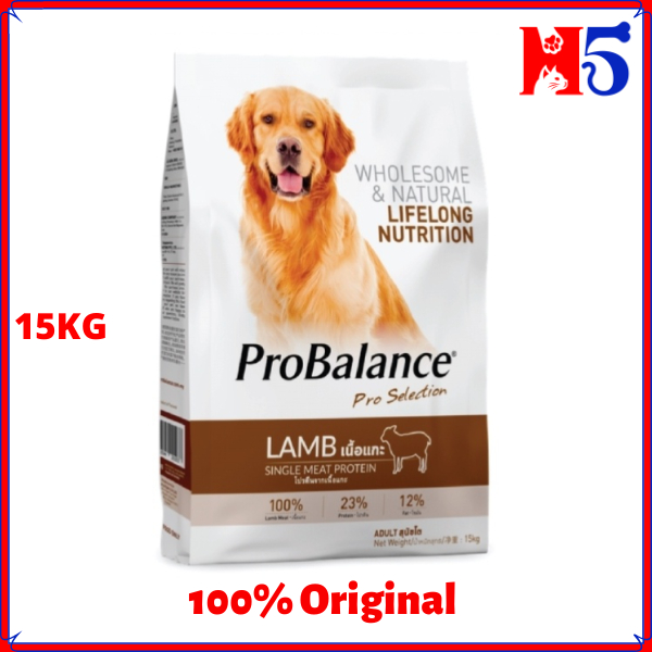 PROBALANCE Lamb & Rice 15KG อาหารสุนัขแบบแห้ง/ Makan Anjing/ อาหารสัตว์เลี้ยง
