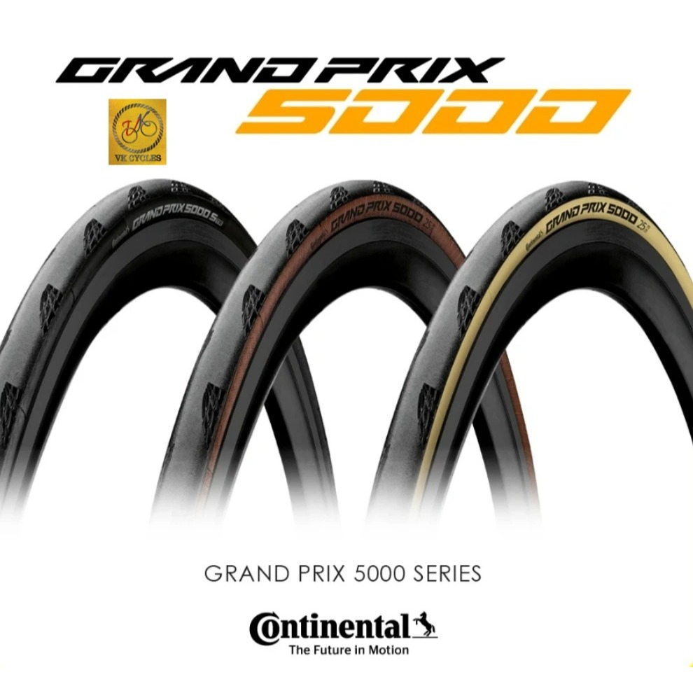 ยาง CONTINENTAL GRAND PRIX 5000 GP5000 700X23 700X25 700X28 700x30 BLACK TRANSPARENT CREAM CLINCHER 