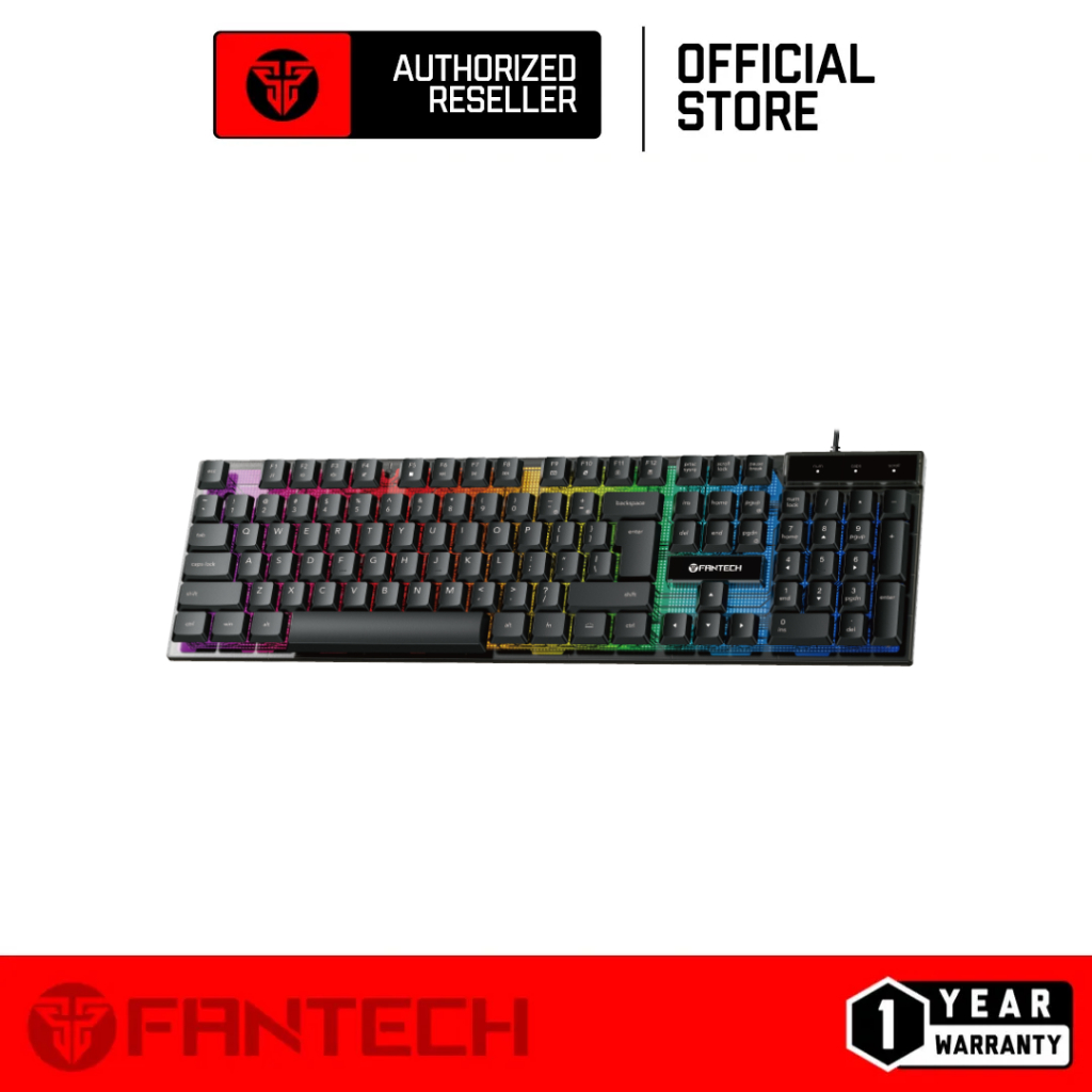 Fantech Shikari K515 K515S RGB Membrane Gaming Keyboard พร้อม Advance Anti-Ghosting