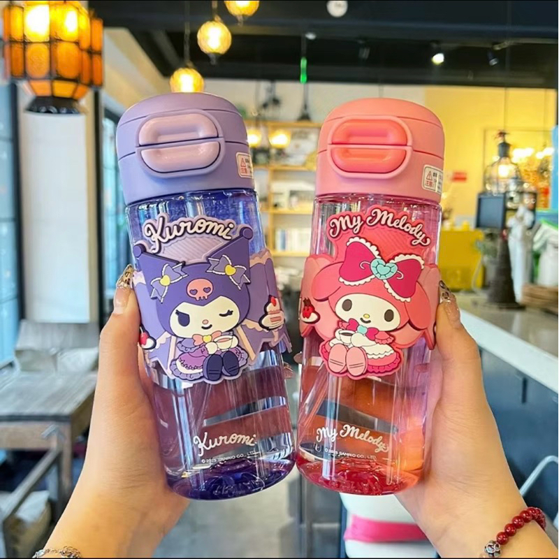 Sanrio Kids Water Bottle Tritan BPA FREE Double Drink 630ml