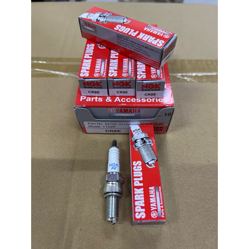 NGK SPARK PLUG CR8E CR8 NGK PLUG R25 Y15Z FZ150 NOUVOLC BELANG 150 ELEGAN150 VS125 JAGUH D-TRACKER K